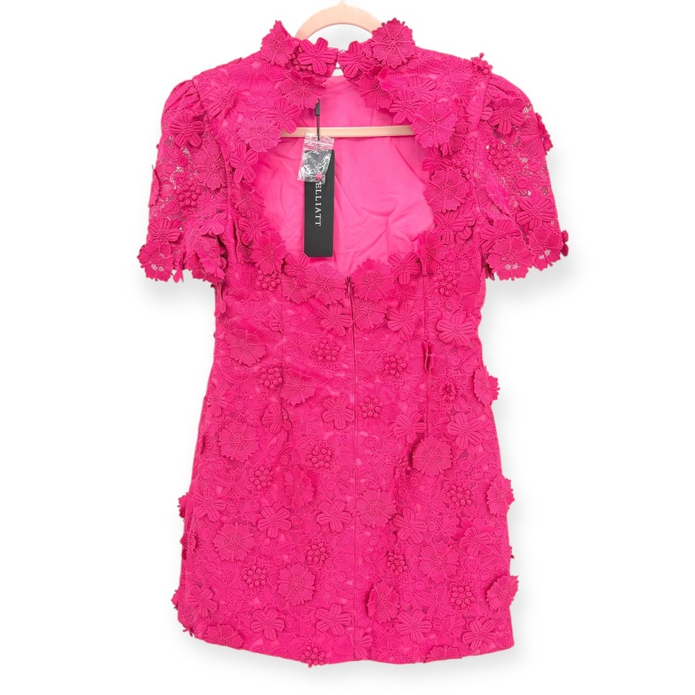 NWT Elliatt Claudia Short Sleeve Mini Dress in Pink $448 - Size Large‎ - Picture 10 of 10